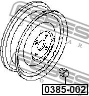 FEBEST 2007 Honda Odyssey Wheel Nut 0385-002