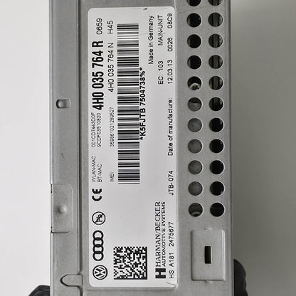 2011-2021 Audi A8 Control Unit For Information Electronics MMI 3G+ 4H0035764R