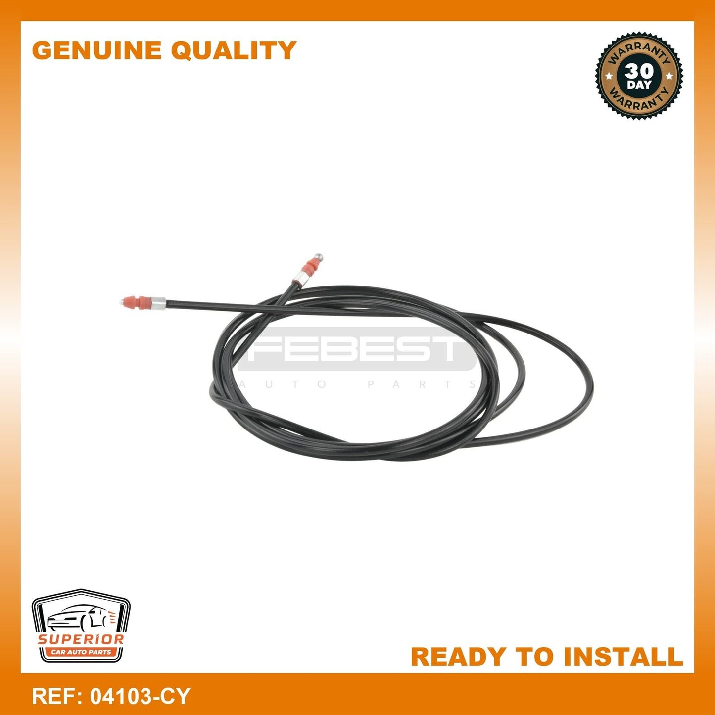 FEBEST 07-09 Mitsubishi Grandis Fuel Lid Lock Control Cable 04103-CY