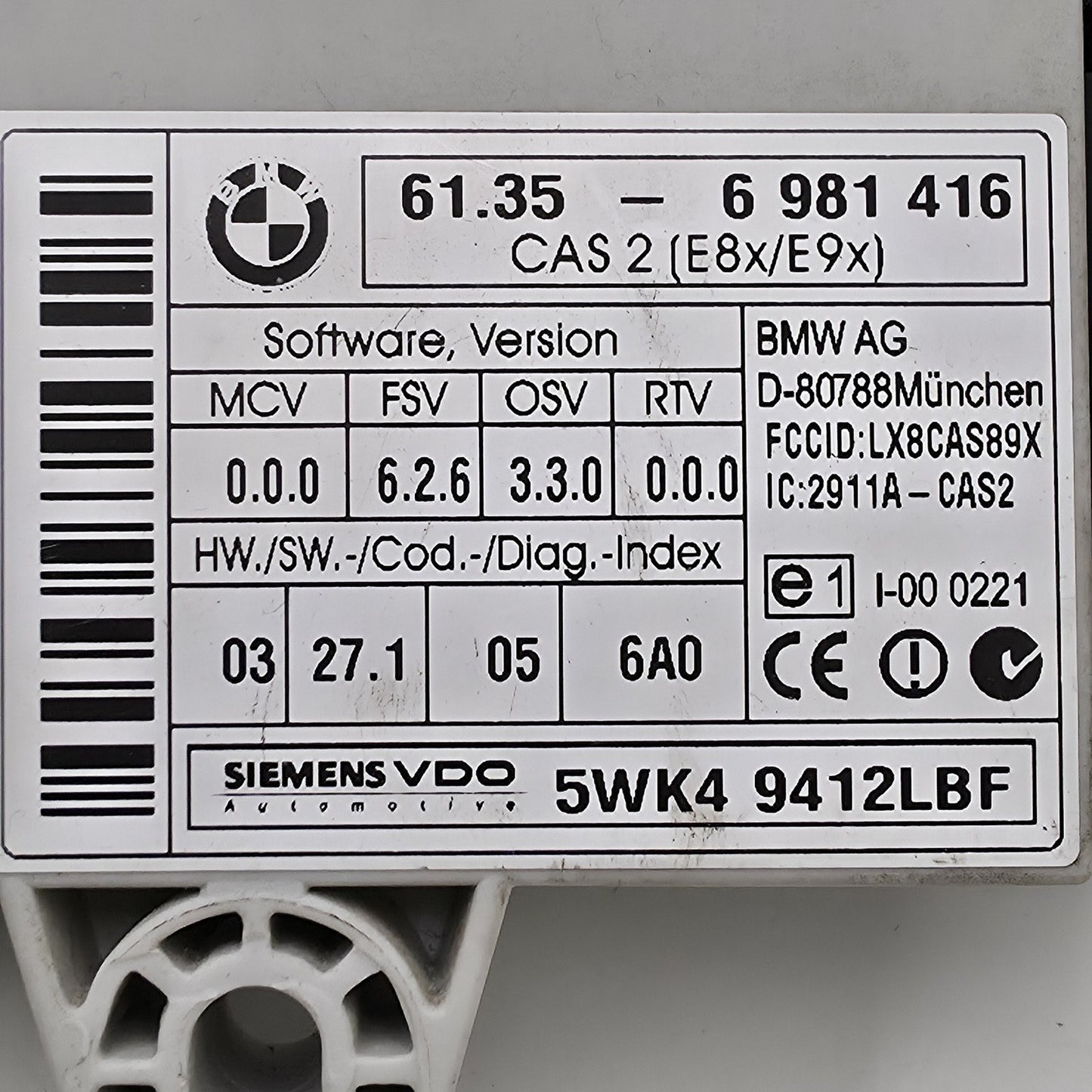 2005-2011 BMW E61 CAS Control Module 6981416