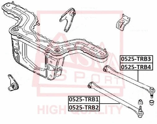 FEBEST 2001-2012 Ford Escape Right Rear Upper Rod 0525-TRB4