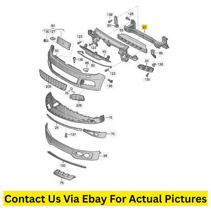 2012 Volkswagen Touareg  Bumper Reinforcement Impact Bar Used OEM 7P0807109B