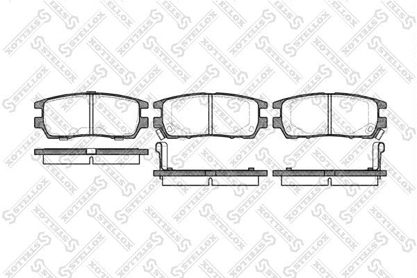STELLOX MITSUBISHI Disc Brake Pad Set - 9H0M012