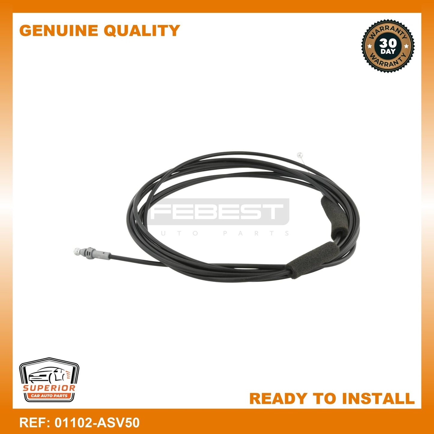 FEBEST 2011-2018 Toyota Camry Cable Assy Tailgate Lock Control 01102-ASV50