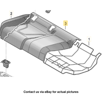 2012 Audi A4 Rear Seat Cover / Upholstery Used OEM 8K0885405R