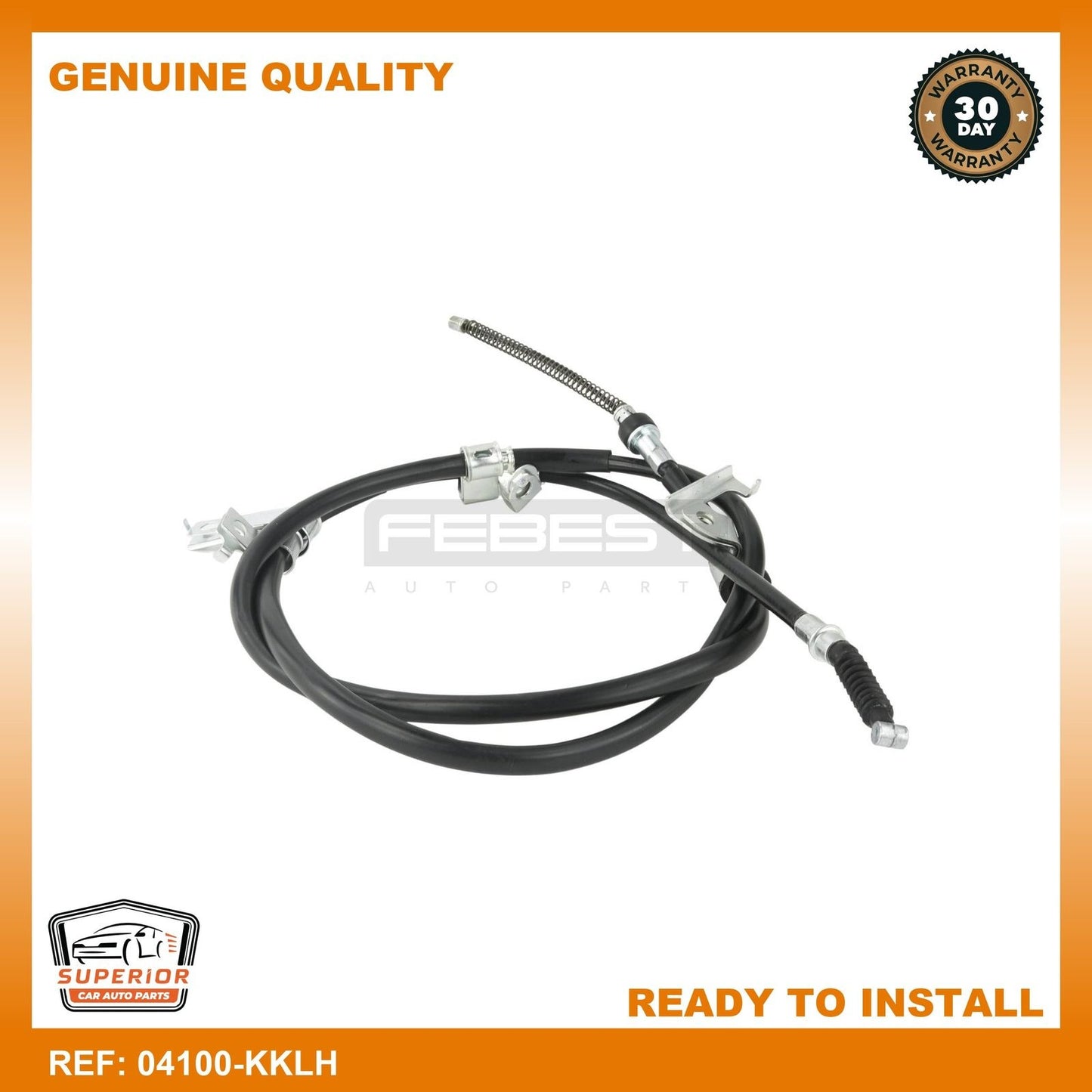 Febest 2015-2022 Mitsubishi L200 Parking Brake Cable 04100-KKLH