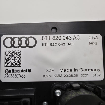 2008-2013 Audi A5 Climate Control Assembly AC Heater Unit 8T1820043AC