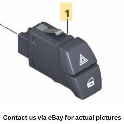 2011–2016 BMW 520i Hazard Warning & Central Lock Switch USED OEM 61319161896
