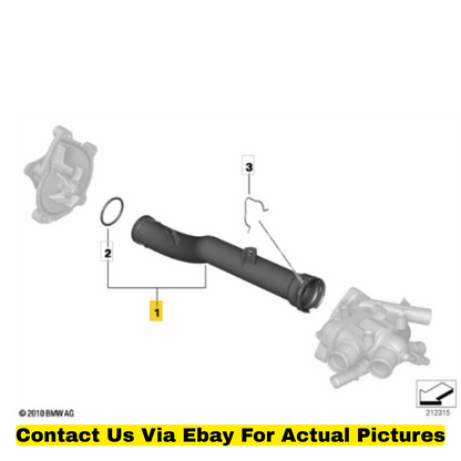 2012 Mini Cooper Countryman Coolant Water Pipe Used OEM 11537589713