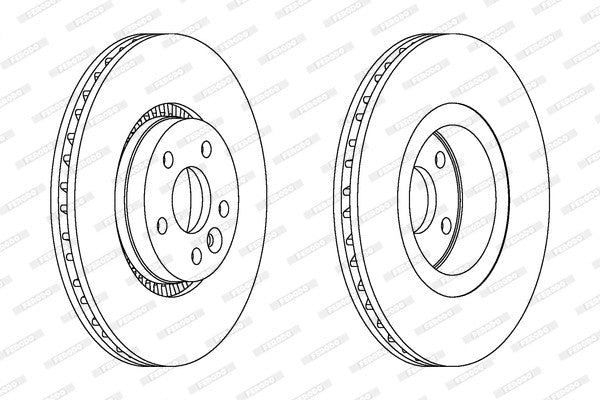 FERODO Brake Disc DDF1607C-1