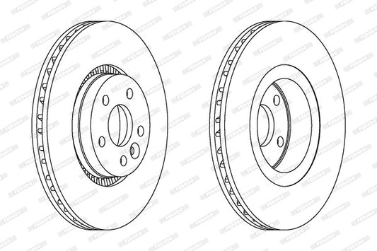 FERODO Brake Disc DDF1607C-1