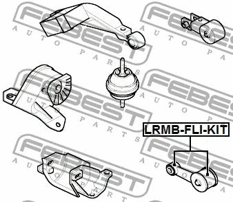 FEBEST 1999-2006 Land Rover Freelander Engine Mount Bushing Kit LRMB-FLI-KIT