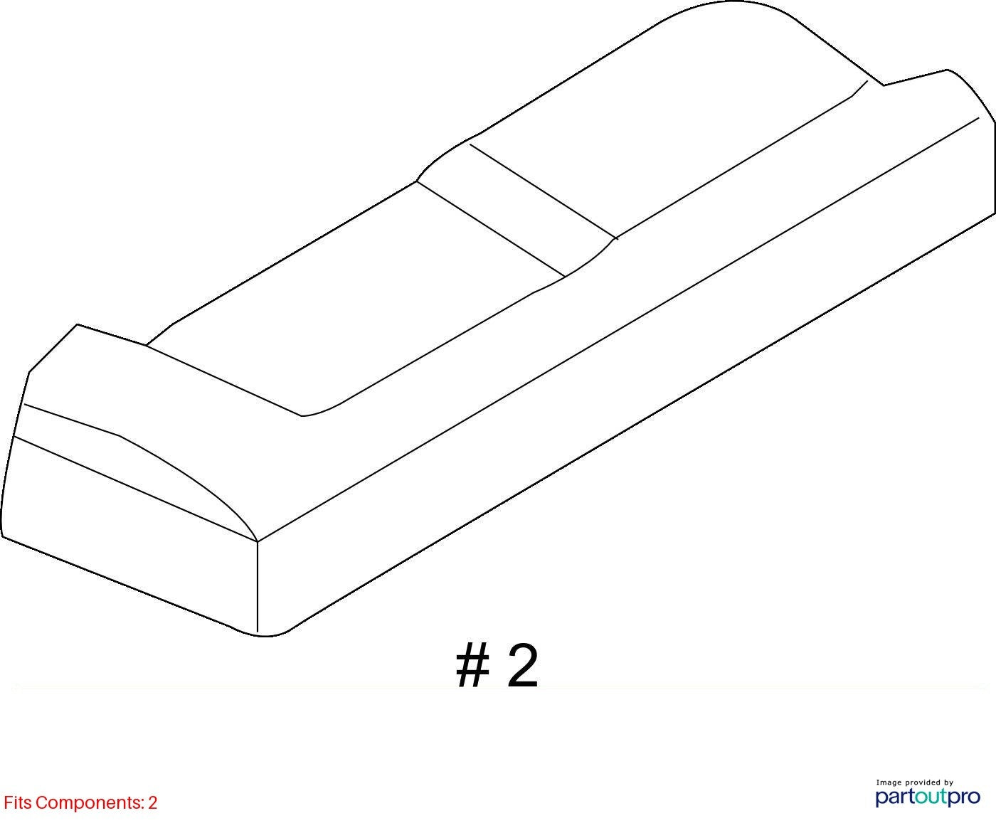 2010–2012 AUDI A4 A6 VW 2-PIN FLAT CONTACT HOUSING CONNECTOR USED OEM 4B0971832