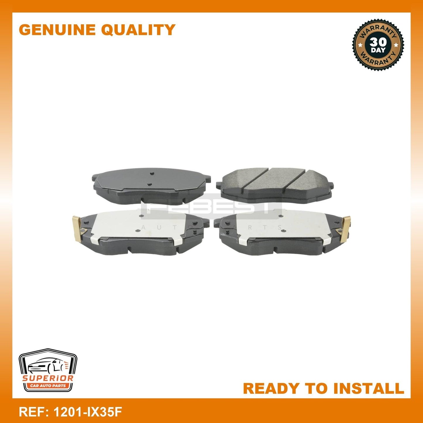 FEBEST 2015 Hyundai ix35 Pad Kit Disc Brake Front Kit 1201-IX35F