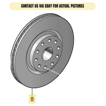 2012 Audi A4 Front Brake Disc Rotor Used OEM 8K0615301