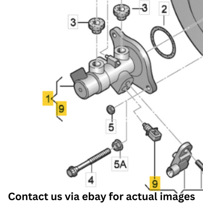 2013 Volkswagen Jetta Brake Master Cylinder Used OEM 1K1614019M