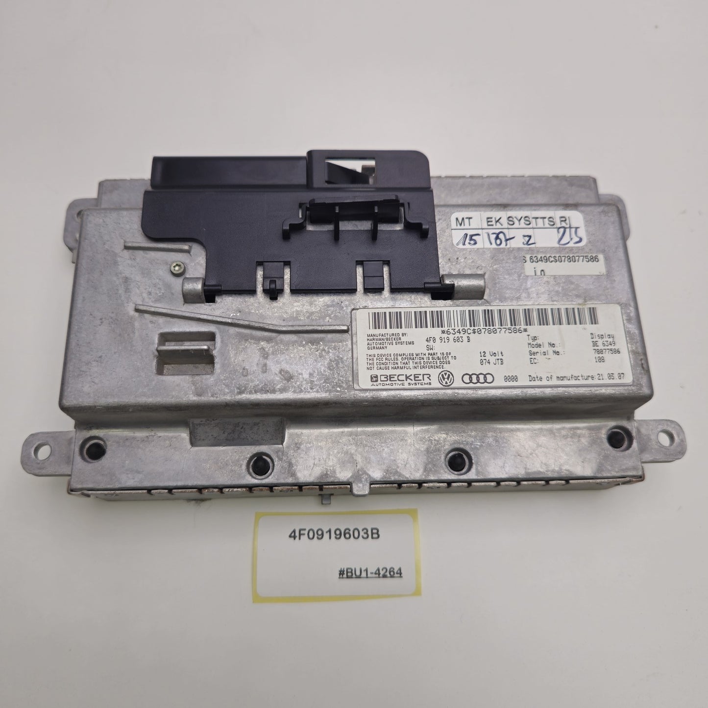 2005-2011 Audi Q7 Navigation Media Interface Display Screen 4F0919603B