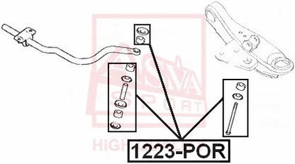 FEBEST 2003-2006 Kia Sorento Front Stabilizer Link 1223-POR