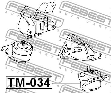 FEBEST 2008-2021 Lexus LX570 Front Engine Mount (Hydro) TM-034