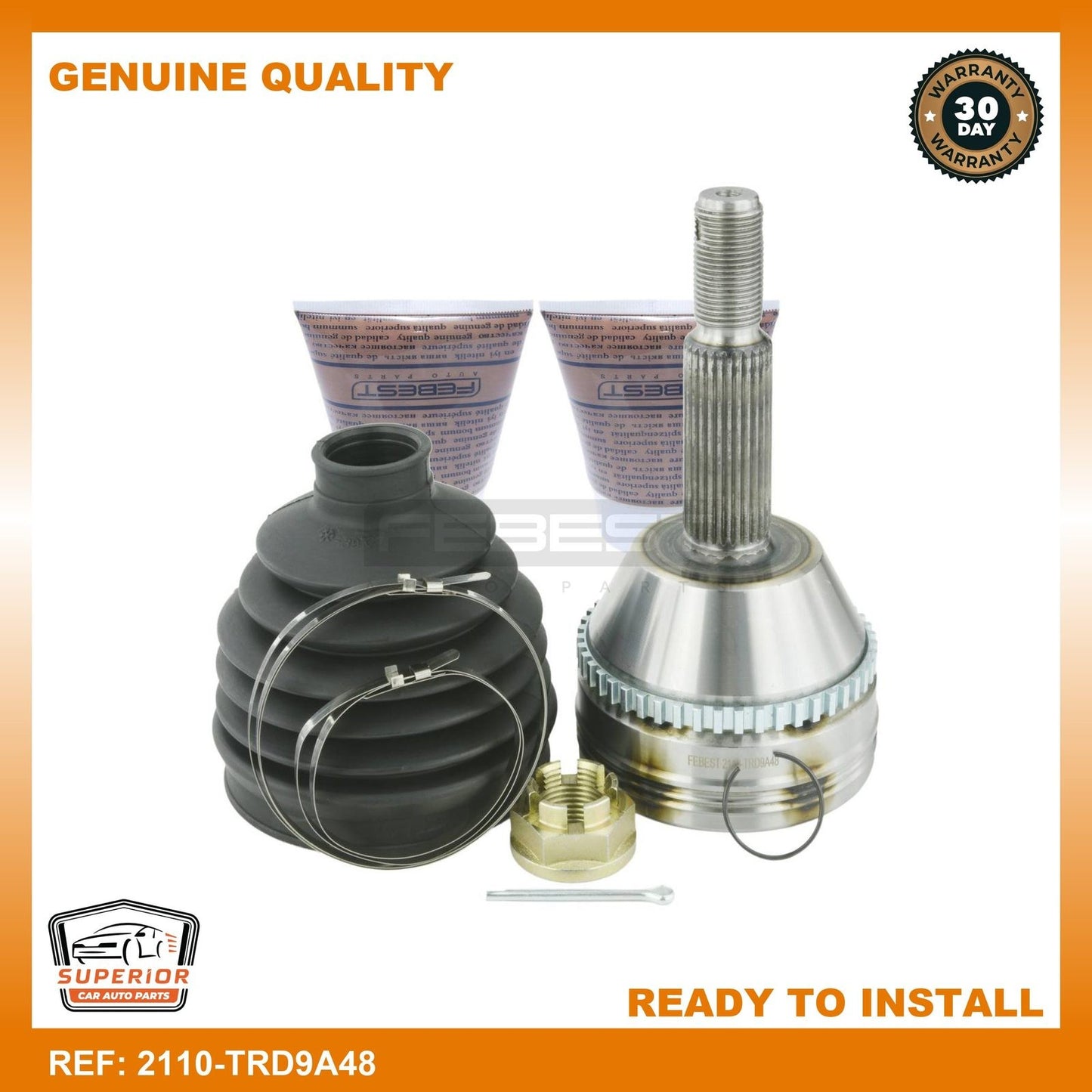FEBEST FORD Outer Cv Joint 2110-TRD9A48