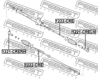 FEBEST 2018 Hyundai Creta Steering Tie Rod End Right 1221-CRERH