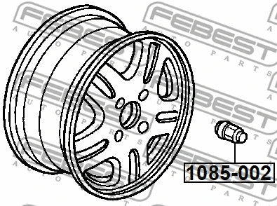 FEBEST Chrysler Wheel Nut 1085-002
