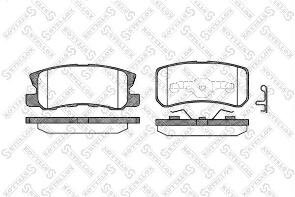 STELLOX 2004-2011 Mitsubishi Endeavor Brake Pad Set Disc Brake 1606294580