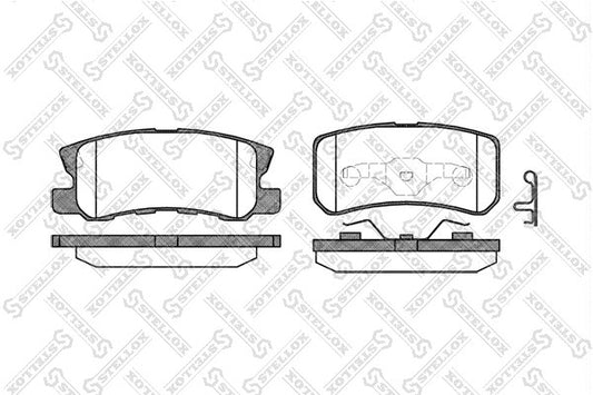 STELLOX 2004-2011 Mitsubishi Endeavor Brake Pad Set Disc Brake 1606294580