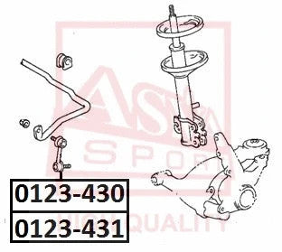 FEBEST 2001-2006 Honda Civic Front Right Stabilizer Link 0123-431