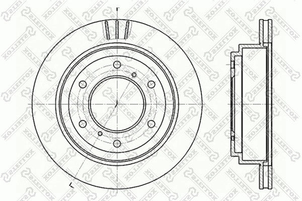 STELLOX 2000-2006 Mitsubishi Montero Disc Brake Rotor MR418067