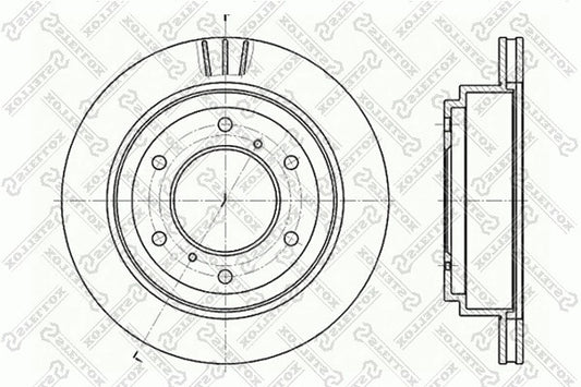 STELLOX 2000-2006 Mitsubishi Montero Disc Brake Rotor MR418067