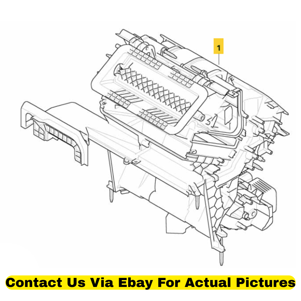 2012 BMW X6 HVAC Evaporator Case Used OEM 64119224202