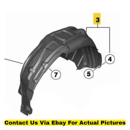 2012 Mini Cooper Countryman Rear Wheel Housing Covers L+R OEM