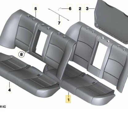 2013 BMW 520i Seat Foam Cushion Section USED OEM 52209162836