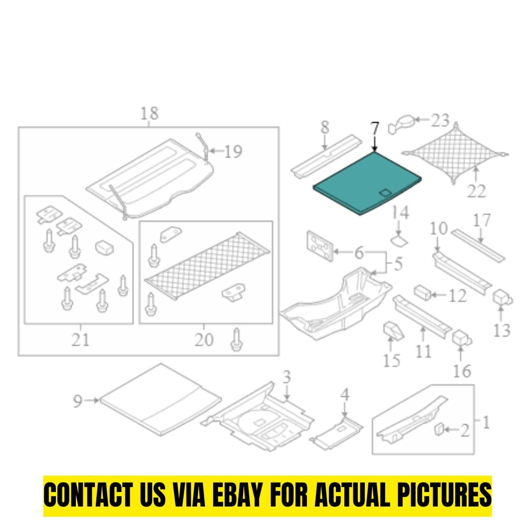 Audi 09-17 Q5 Floor Storage Compartment Lid 8R0861531J87A
