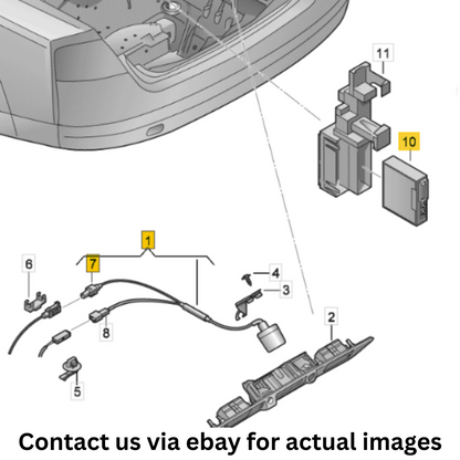 2012 Audi A8 Quattro Control Unit with Reversing Camera Used OEM 4H0907441A