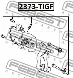 FEBEST Alfa Romeo Brake Caliper Slide Pin Boot 2373-TIGF