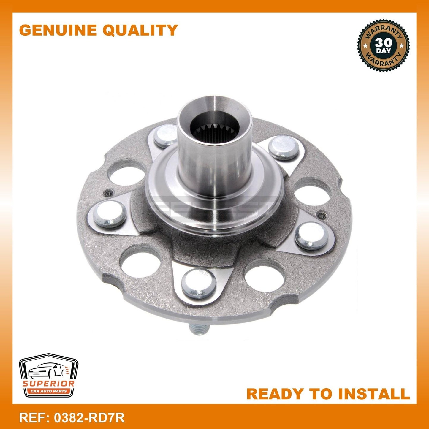 Febest 2003-2007 Honda Accord Rear Wheel Hub Without Bearing 0382-RD7R