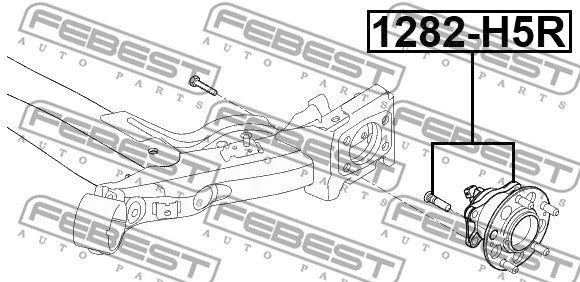 FEBEST 2017 Hyundai Accent Rear Wheel Hub 1282-H5R