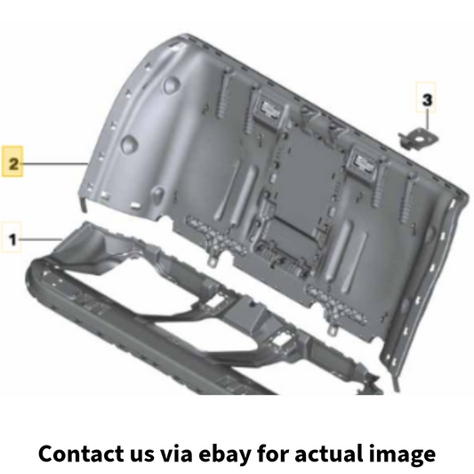 2013 BMW 520i Rear Seat Back Panel Used OEM 52207248497