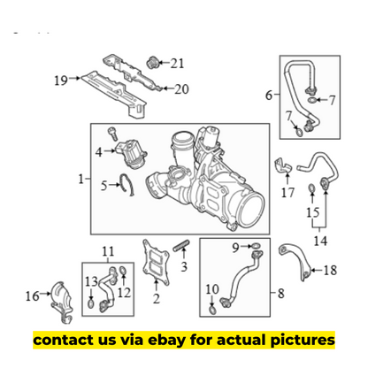 2014 Volkswagen Jetta Turbocharger Used OEM 06K145721P