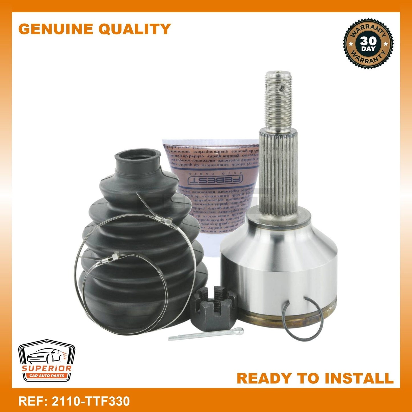 FEBEST 2015-2016 Ford Transit Outer Cv Joint 2110-TTF330