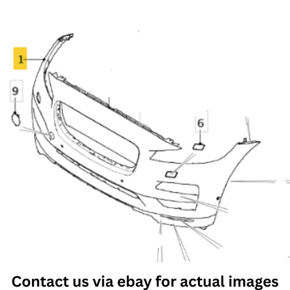 2018 Jaguar F‑Pace Front Bumper Cover Used OEM T4A5644LML