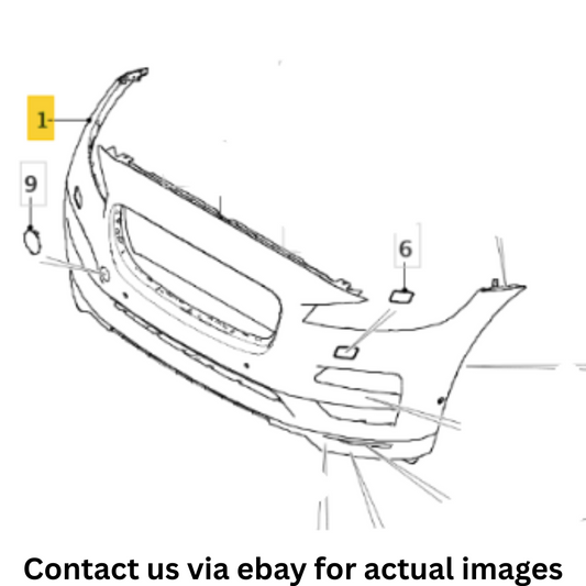 2018 Jaguar F‑Pace Front Bumper Cover Used OEM T4A5644LML