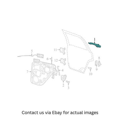 2015 Jeep Grand Cherokee Rear Right Exterior Door Handle Used OEM 1MW30AXRAE