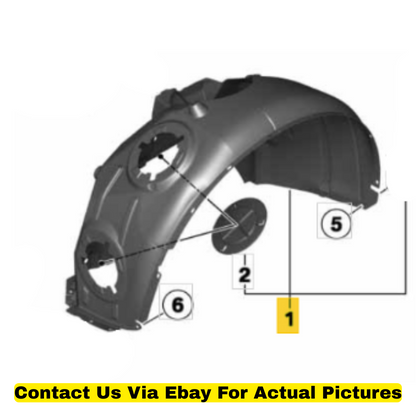2012 Mini Cooper Countryman Wheel Housing Covers L+R OEM