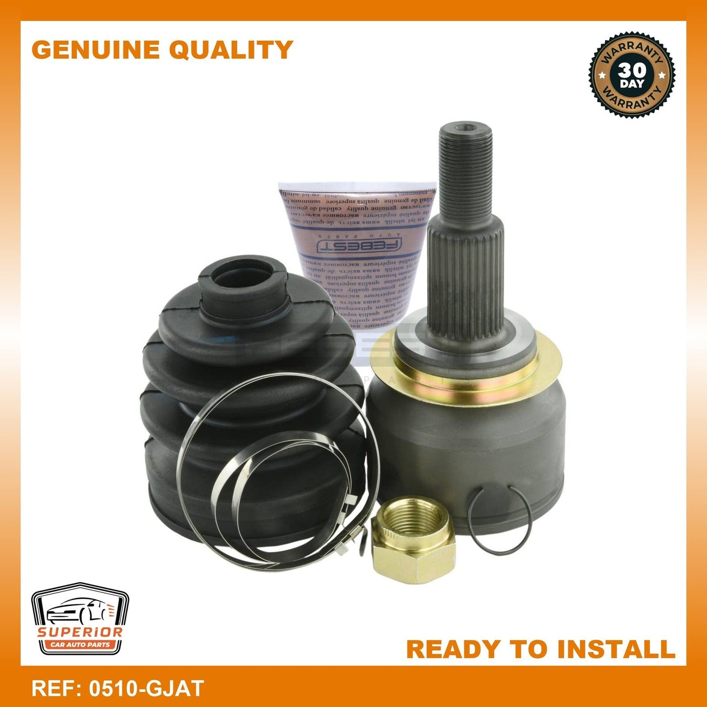 Febest 2012-2018 Mazda 6 Outer Cv Joint 0510-GJAT