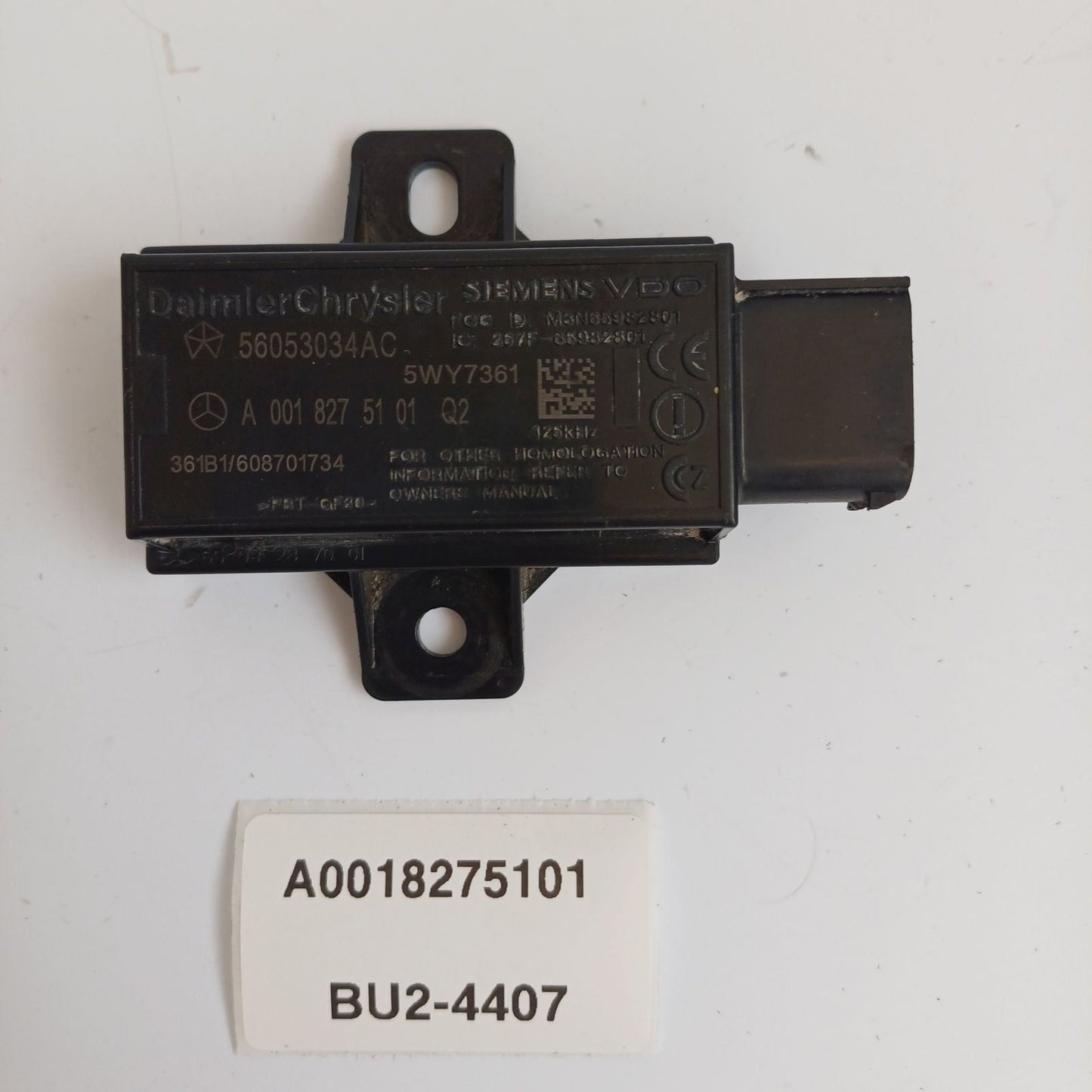 2007-2014 Mercedes-Benz CL600 Tire Pressure Monitor Sensor A0018275101