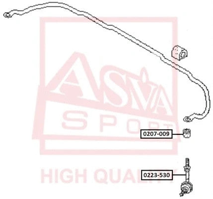 Febest 1998-2001 Hyundai Sonata Front Stabilizer Link 0223-530