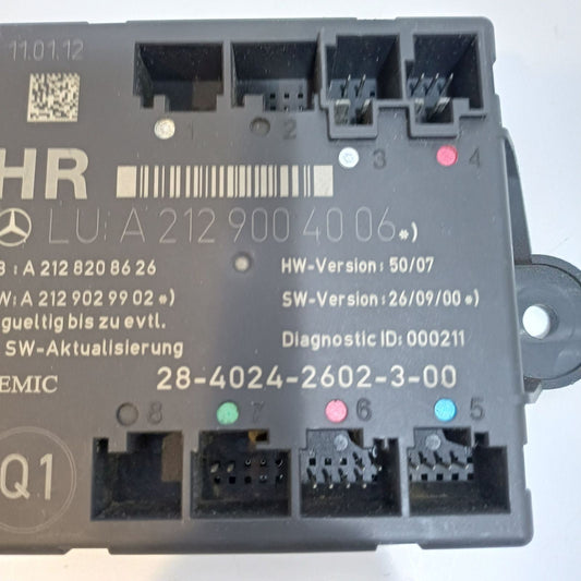2008 Mercedes-Benz GLK Central Locking & Comfort Control Module A2128208626